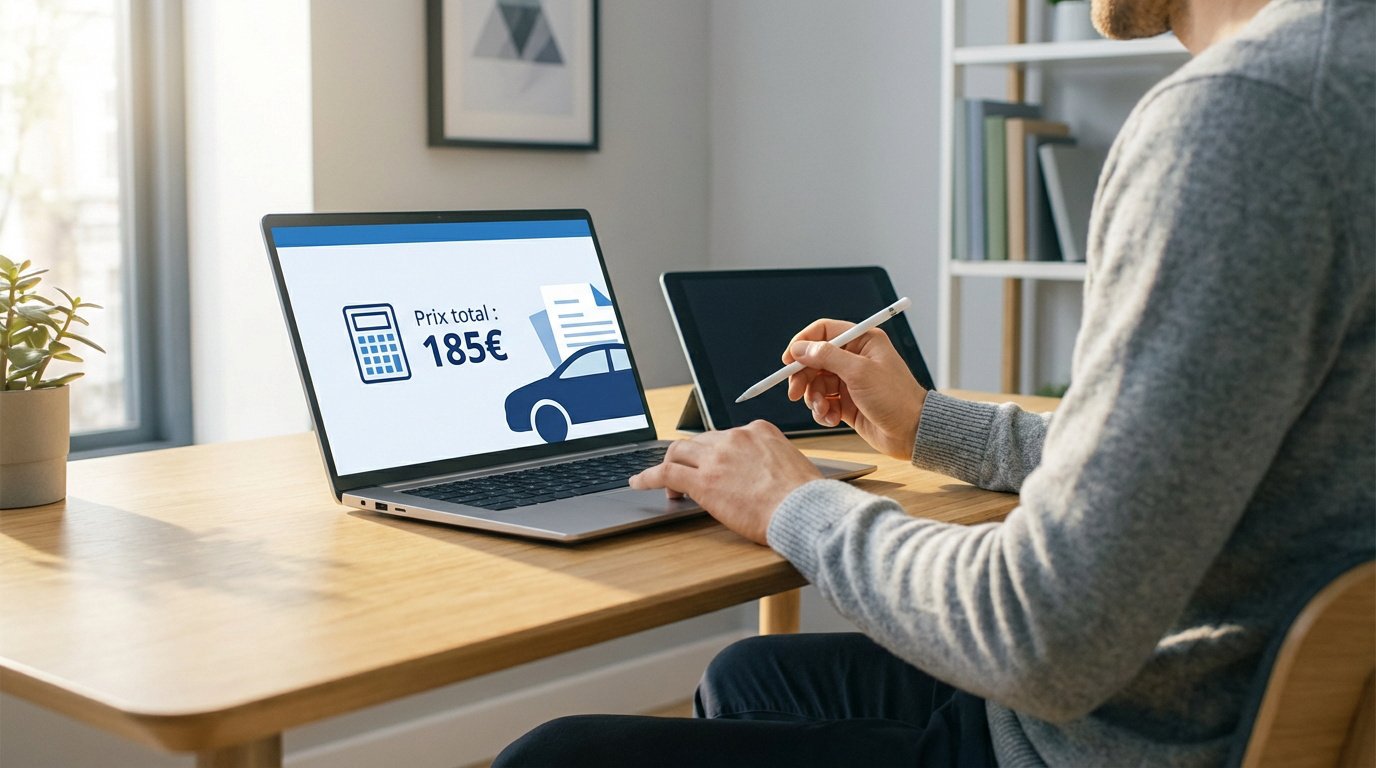 Carte grise 2026, personne réalisant la démarche d'immatriculation en ligne sur le portail ANTS