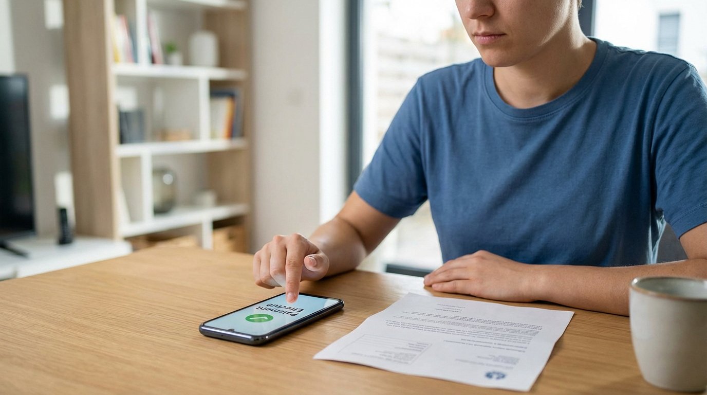 Comment payer une amende en ligne : écran de confirmation de paiement mobile sur amendes.gouv.fr