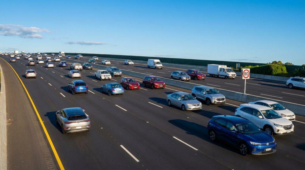 Vitesse minimum autoroute Circulation fluide illustrant la vitesse minimum autoroute