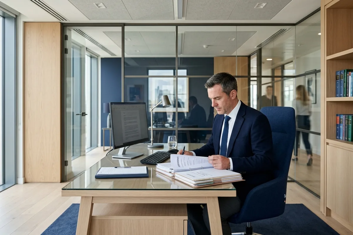 Consultation avec un avocat pour une infraction au code de la route Conducteur en consultation avec un avocat pour contester une infraction au code de la route