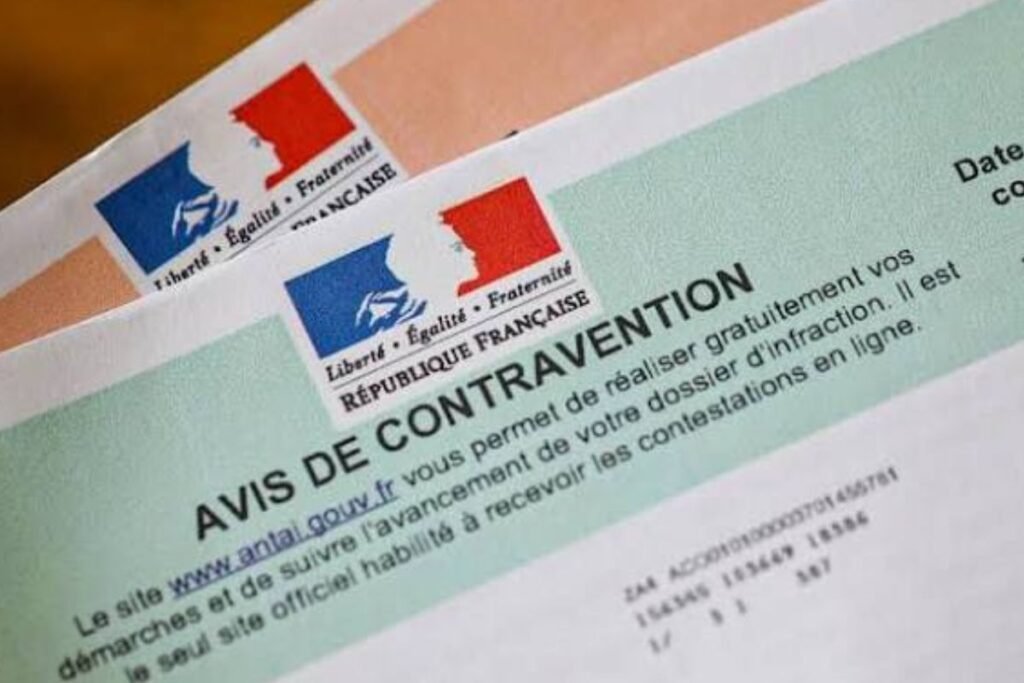 Deux avis de contravention de la République française mentionnant le site antai.gouv.fr pour contester en ligne