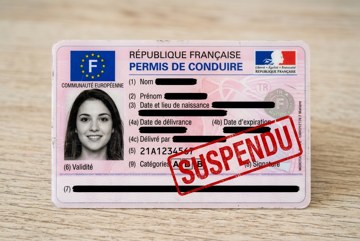 Permis de conduire suspendu Permis de conduire suspendu