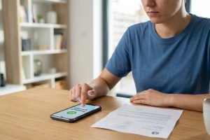 Comment payer une amende en ligne : écran de confirmation de paiement mobile sur amendes.gouv.fr